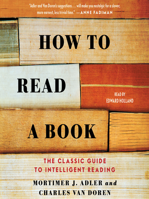 Title details for How to Read a Book by Mortimer J. Adler - Available